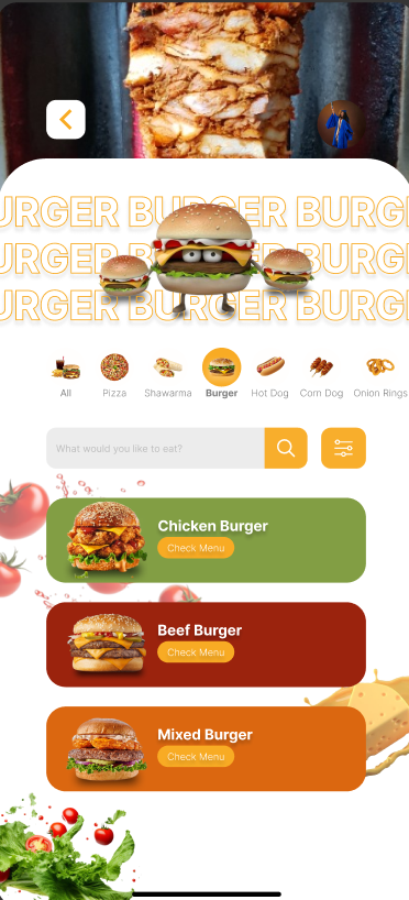 Solid Menu Burger